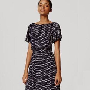 LOFT flutter sleeve dress, size Small
